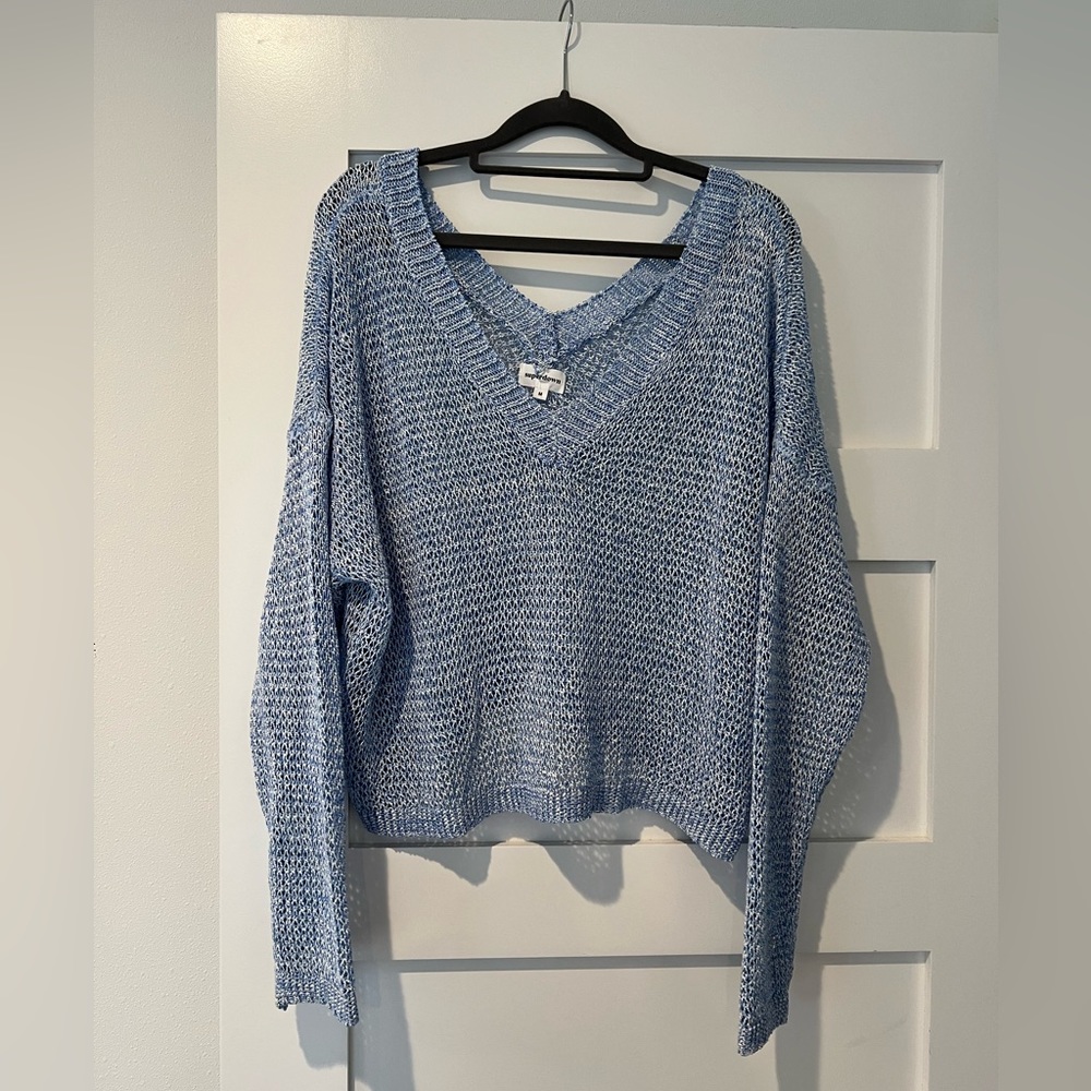 Superdown oversized mesh sweater- size M